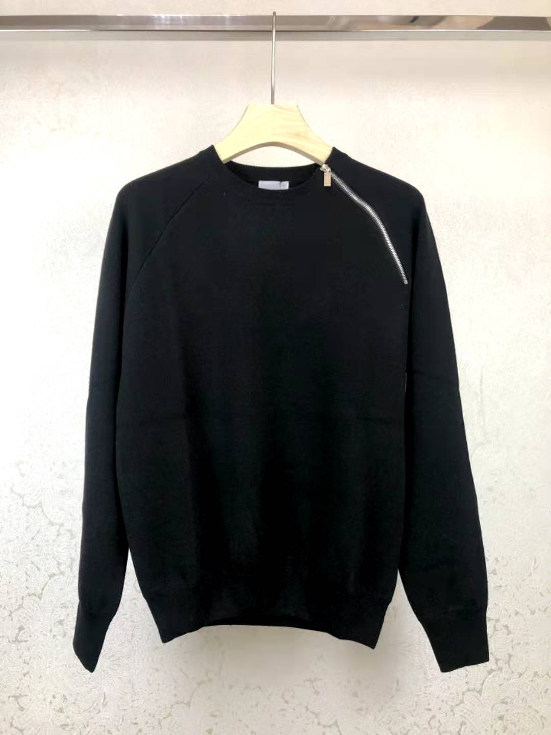 

20FW Italy letters sweater Printed Sweatshirt Couple Casual Street Outdoor Men Women Sweater zdld1124, Black