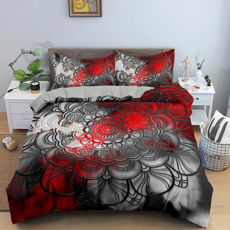 

Luxury Mandala Bedding Sets Paisley Pattern Duvet Cover  Full Queen King Quilt Cover pillowcase Bed Linen Home Textile, Set 3