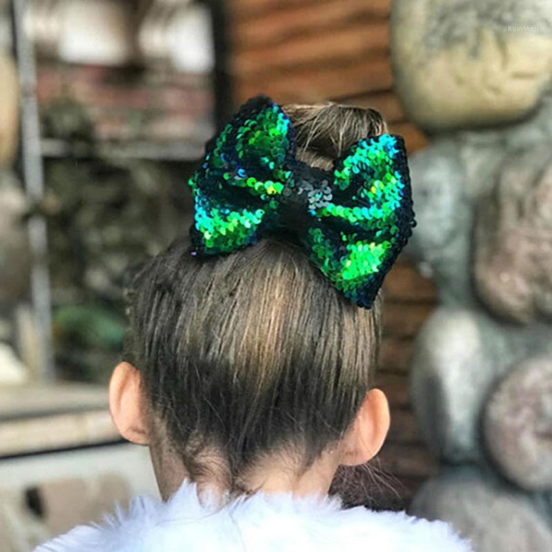 

Hot style children's double-sided reversible sequin large bow pin European and American children's large bow decoration hairpin1, B4