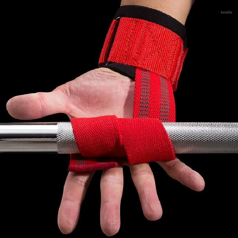 

CX 1Pair Weightlifting Hand Belt Anti-slip Sport Fitness Wrist Wraps Straps Gym Support Lifting grip belt Fitness Bodybuilding1, Non-slip rubber thre