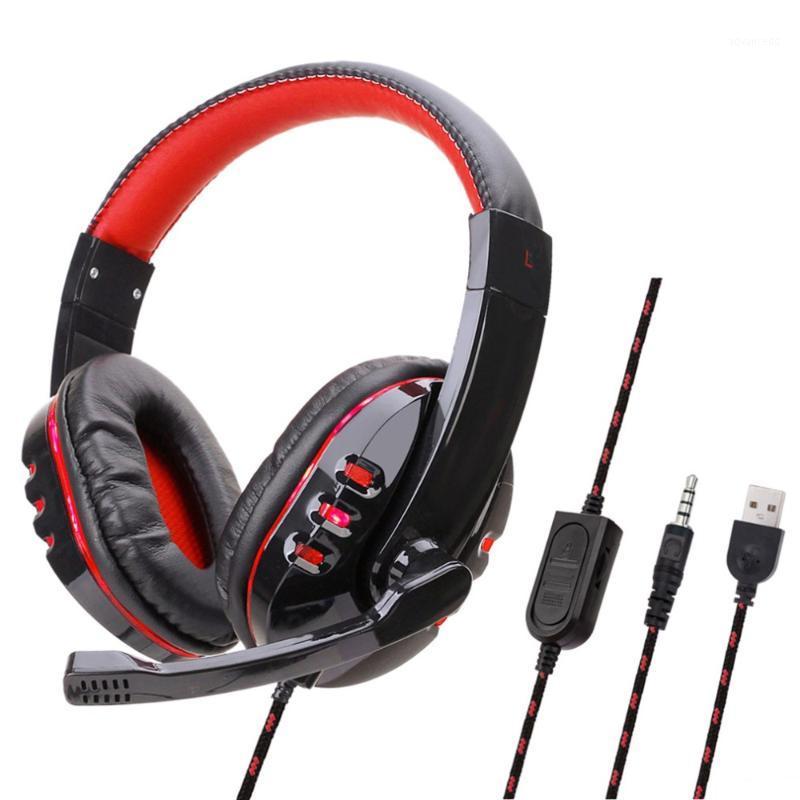 

Wired Stereo Gaming Headsets USB Headphone Gamer With Microphone Headset Gamer for /MP3/PC/Computer Headphones for1