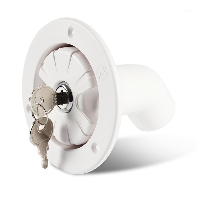 

TYTXRV Trailer Parts Dustproof Anti-aging White Dustproof Lockable Gravity Water Inlet RV1
