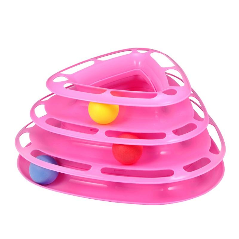 

The Latest Funny Cat Pet Toy Cat Toys Intelligence Triple Play Disc Toy Balls Toys