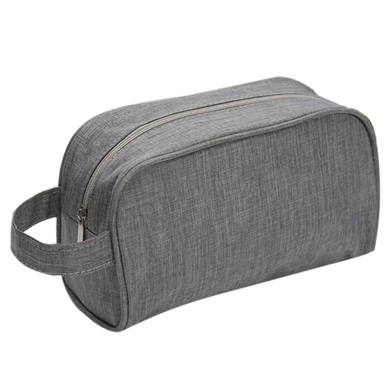 

Travel Version of The Canvas Cosmetic Bag Multi-function Neceser Zipper Toiletry Bag Storage Makeup Kits Make up Bags Pillow, Blue