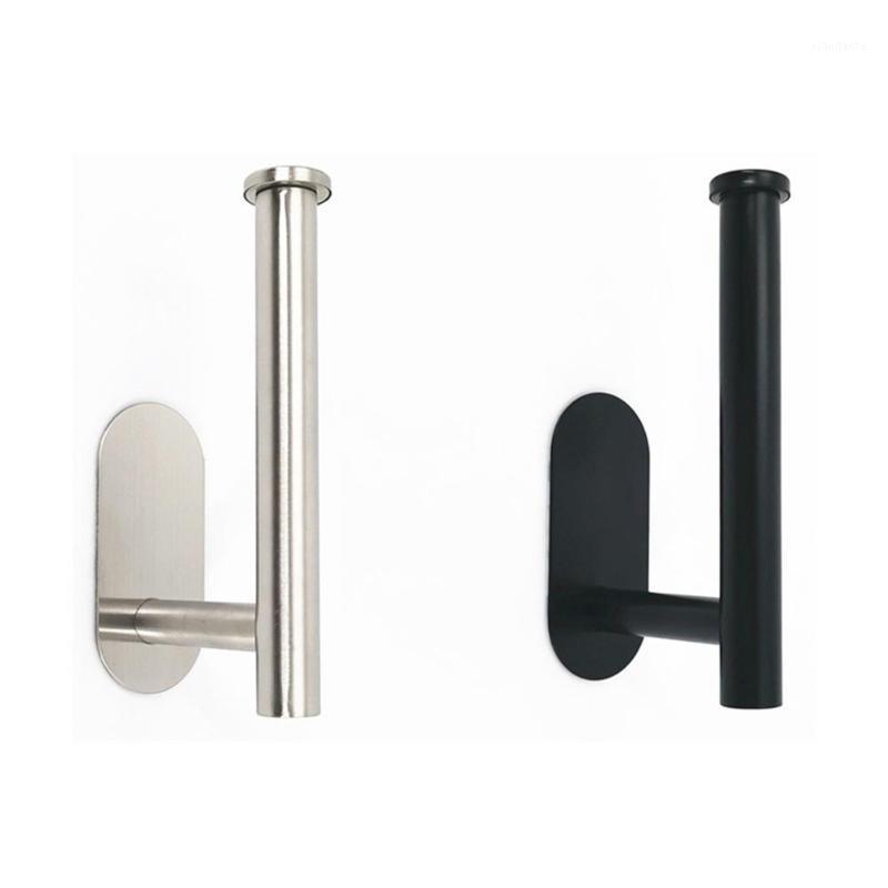 

Toilet paper holder hook wall-mounted stainless steel paper toilet rust-proof roll hook holder bathroom storage pend S8L91