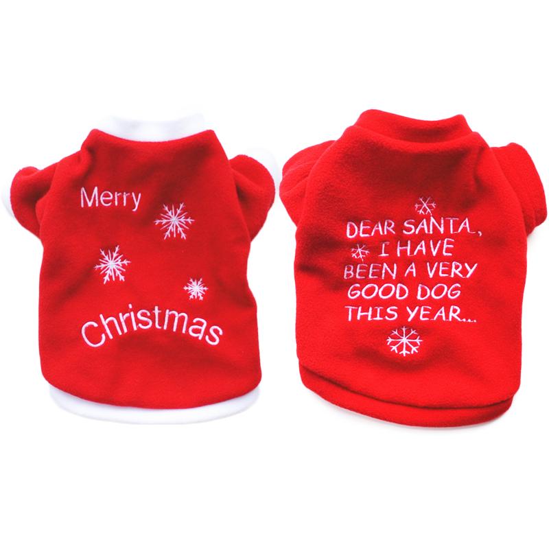 

Cute Christmas Pet Dog Clothes for Small Dogs Chihuahua Pug Coat Jackets Soft Fleece Puppy Cat Clothing Outfits Pets Products