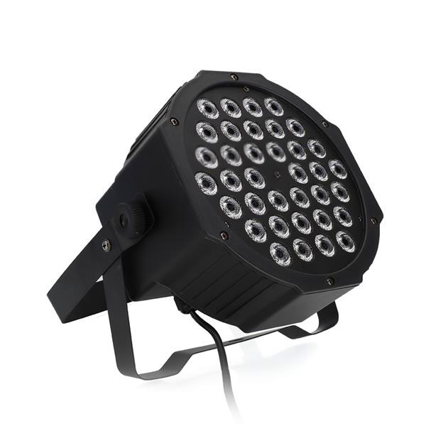 

Hot selling 36W 36-LED RGB Remote/Auto/Sound Control DMX512 High Brightness Mini DJ Bar Party Stage Lamps *4 High quality Stage Par Lights