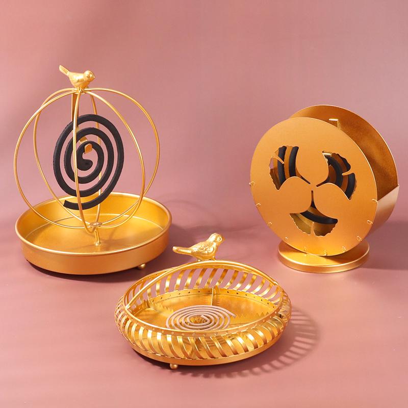 

Tie Yi bird cage mosquito coil incense stand creative home sandalwood fire box