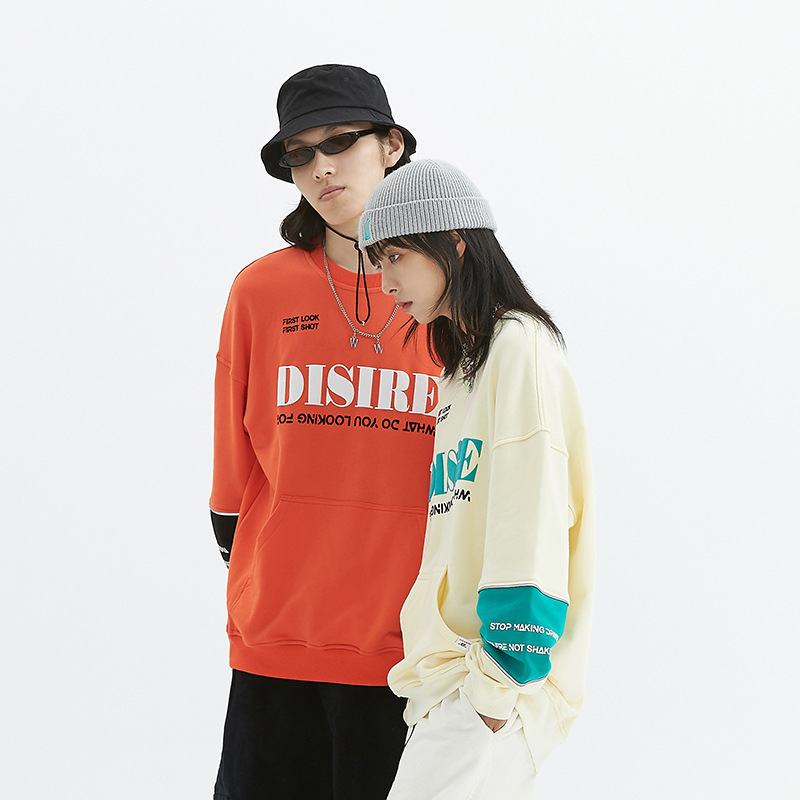 

New Style 2020 Printed Male Sweat Knitting Loose in Long Sleeve High Causal Street Sweater Ldd6, Blue