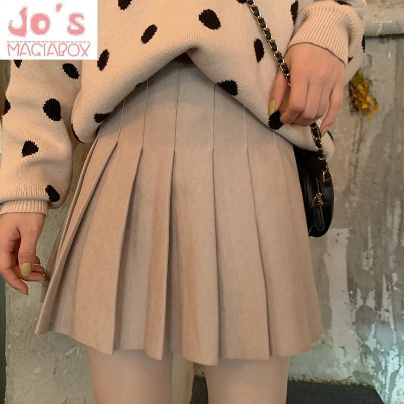 

Korean Harajuku Women Solid Pleated A-Line Skirt Casual Vintage Vogue High Waist Mini Skirts Sweet Cute Empire Above Knee Skirt1, Black pleated skirts