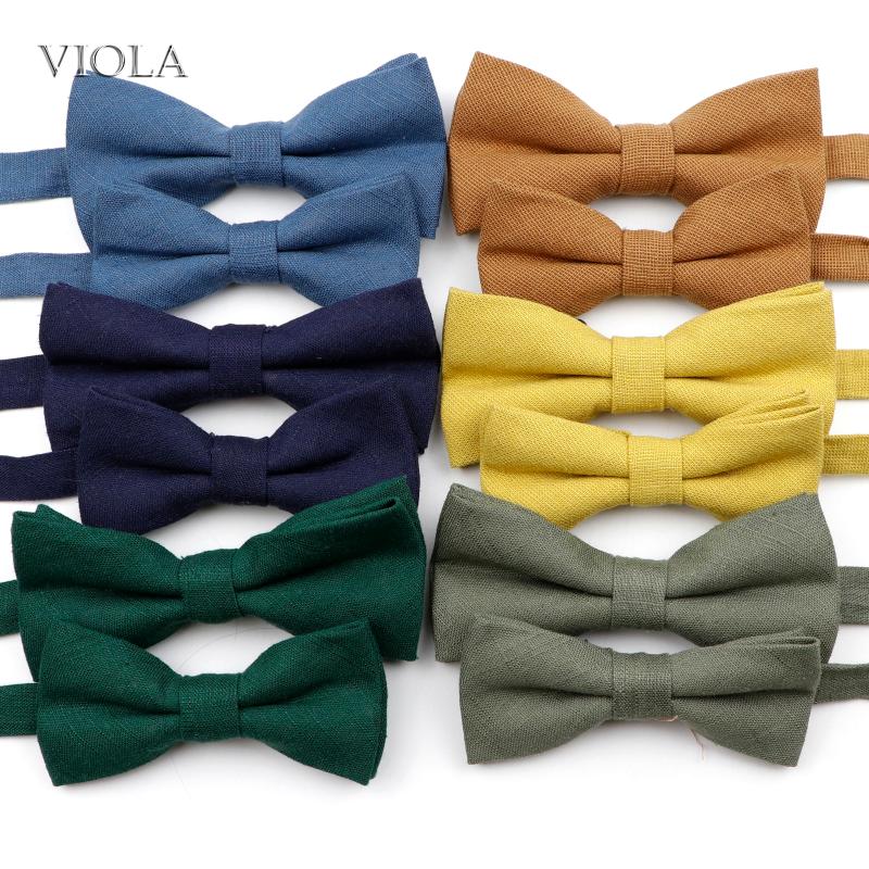 

Bow Ties Cute Solid Colorful Parent-Child Bowtie Sets Cotton Kids Pet Men Butterfly Green Pink Navy Casual Tie Cravat Gift Accessory