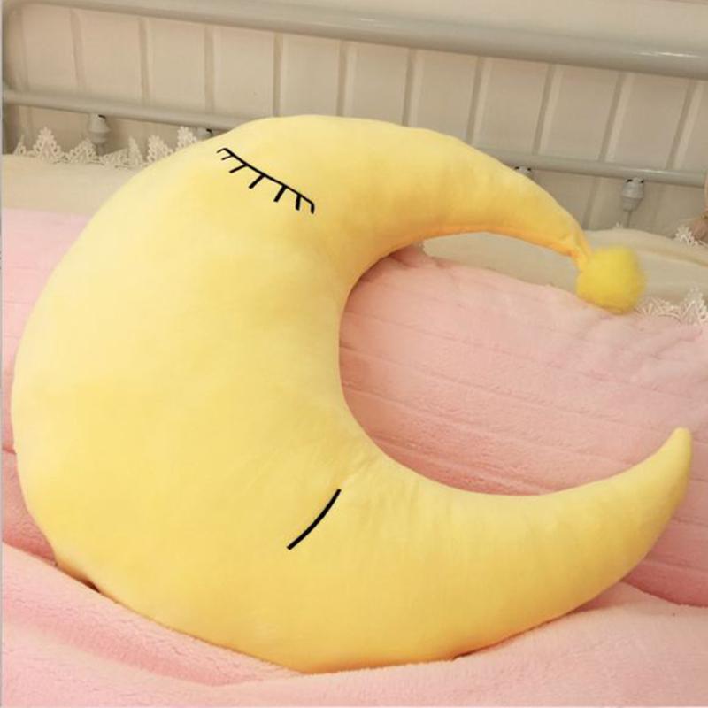 

Pillow Nursing Wedge Half Moon Shape Pillow,Soft Plush Cresent Cushion For Kids Room Home Bedroom 70 * 70cm