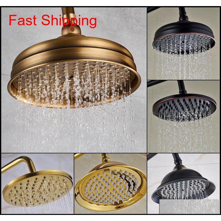 

Antique Brass Shower Head Brass Rainfall Shower Faucet Head 8" Shower Replace Head Fr qylBEv homes2011