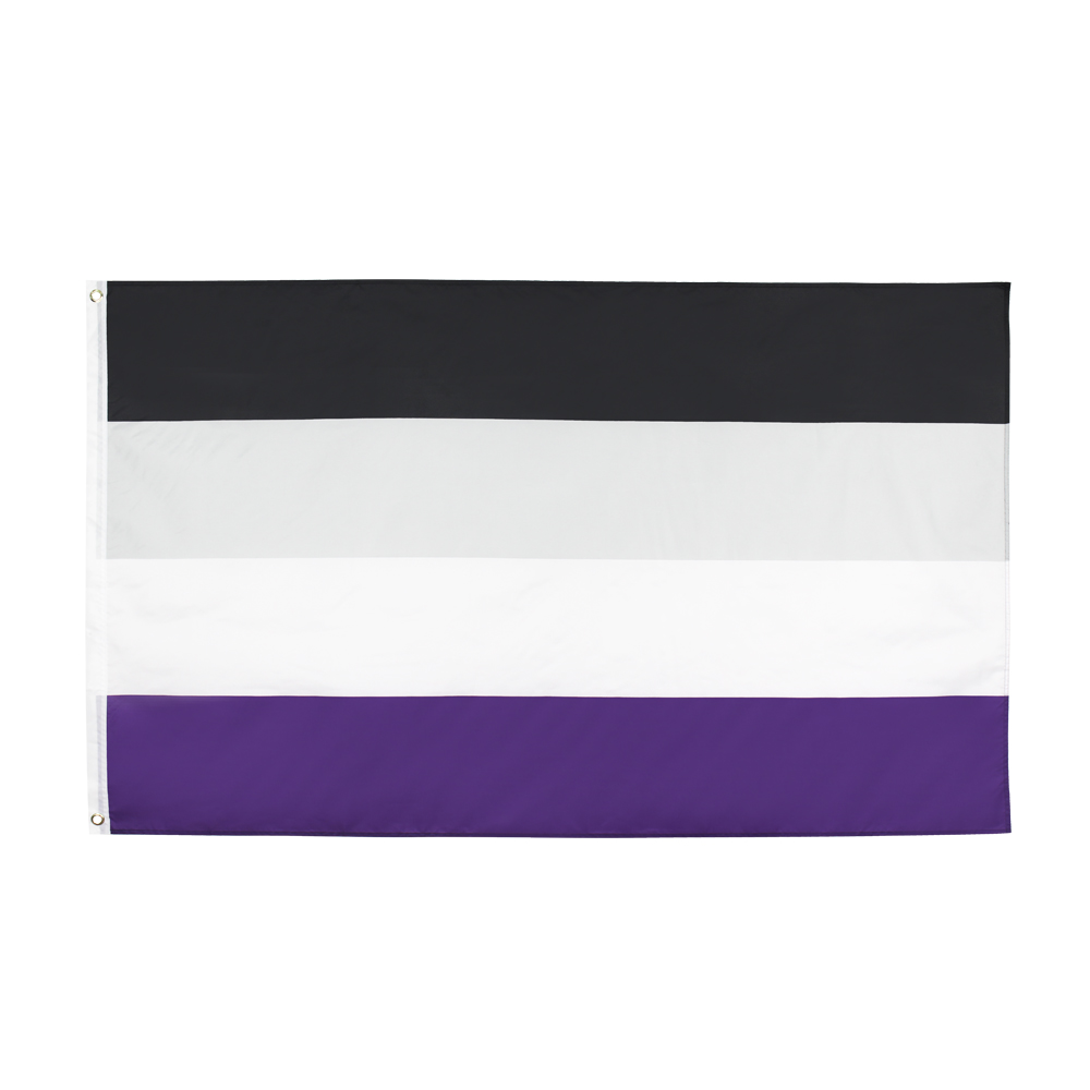 

LGBTQIA Ace Community Nonsexuality Asexuality Asexual Pride Flag For Decoration Direct Factory Price 100% Polyester 90*150cm