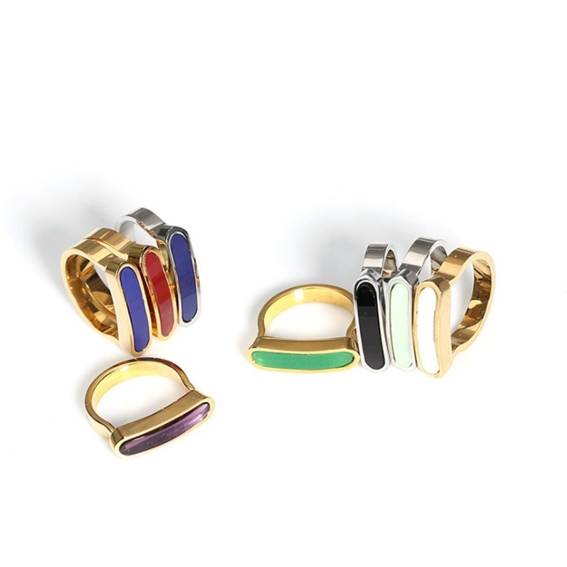 

2020 new design zinc alloy fashion colored rings for women