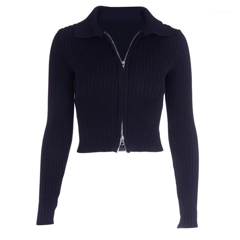 

knit zipper jacket women cardigan black ladies jackets coats and jackets women harajuku black jacket outerwear womens II50NSJK1