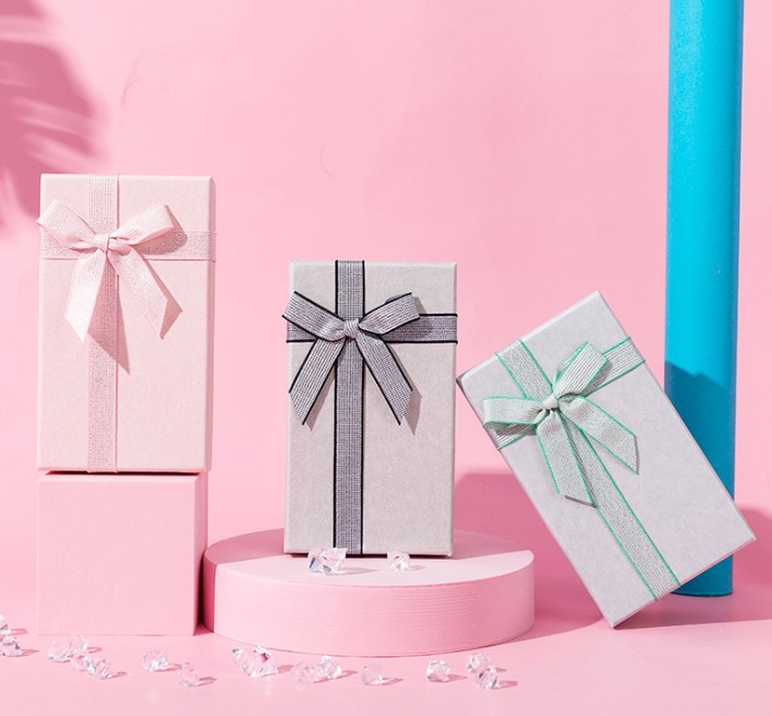

bow rectangle gift box Valentine's Day gift box birthday present box Party Supplies Gift Wrap