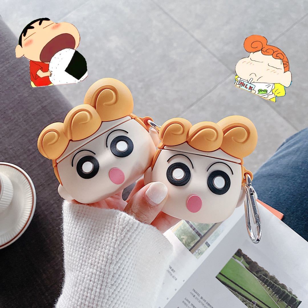 

For Airpods Pro Case Anime 3D Japan Cartoon Cute Girl Bluetooth Headset Cover Protect Shell for Apple Airpods 2 Case Accessories, For airpods 1/2