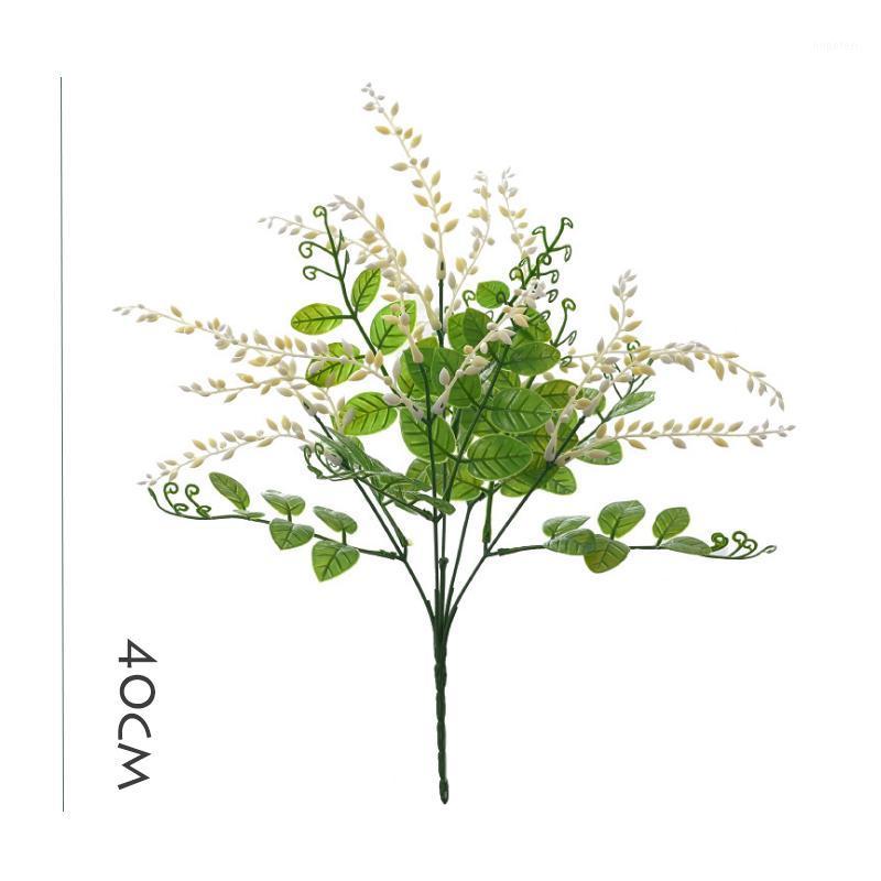

New Shrubs Artificial Decorative Artificial Ferns Plants Simulation Fern Plant Plastic Flower Wall Material Accessories1, As the picture
