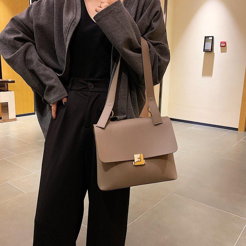 

Retro Women Shoulder Bag Brand Designer Chic Strap Female Handbags Purses Luxury Pu Leather Crossbody Messenger Bags Casual Flap