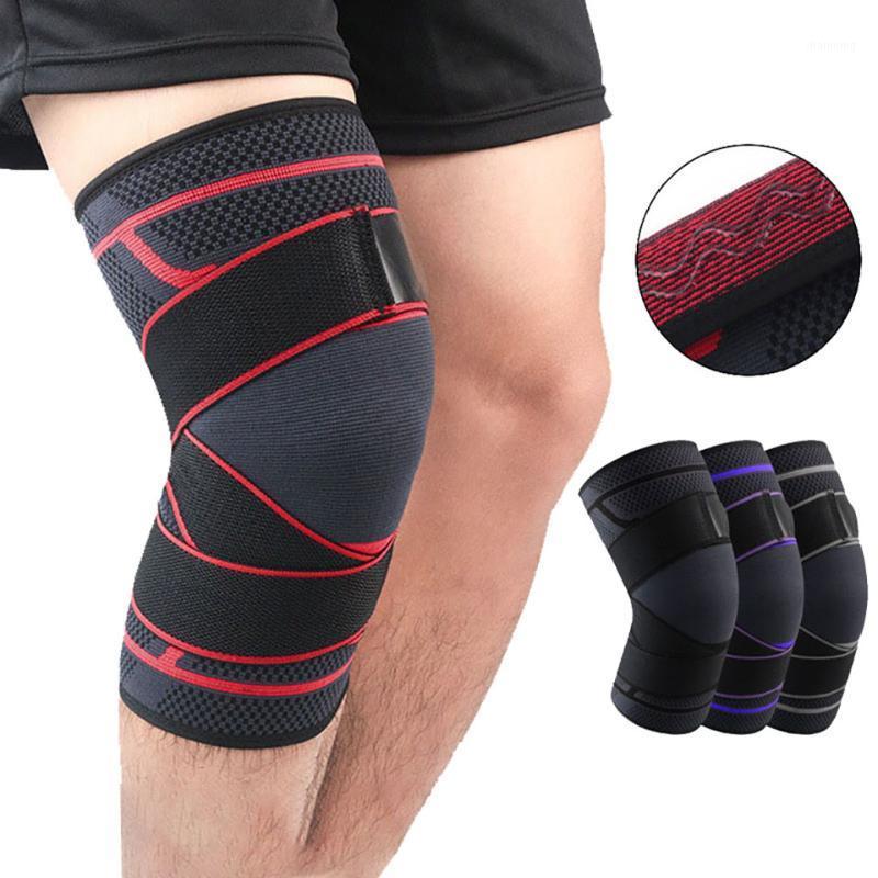 

1PCS Knee Pads Support Fitness Gear For Running Basketball Volleyball Nylon Sports Compression Knee Pads Pressurized Elastic1, Black