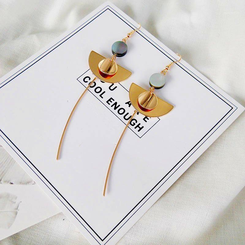 

restoring ancient exaggerated joker female shell ornaments minimalist personality earrings ear with no ear hole GF881