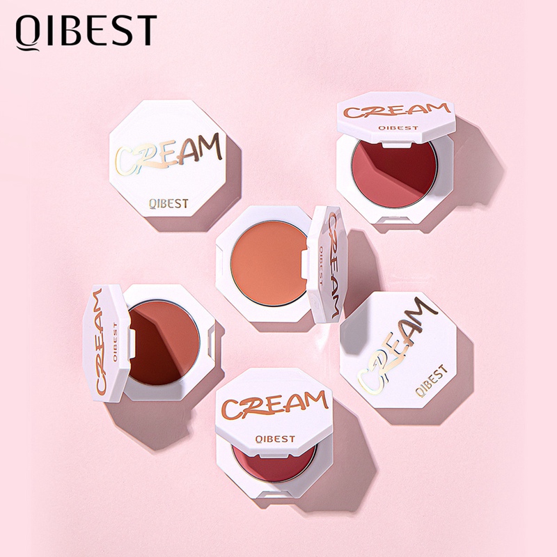 

QIBEST Face Matte Blush Palette 6 Color Cheek Blusher Powder Makeup Rouge Mineral Pigment Cosmetics Long Lasting Natural Make Up 0542