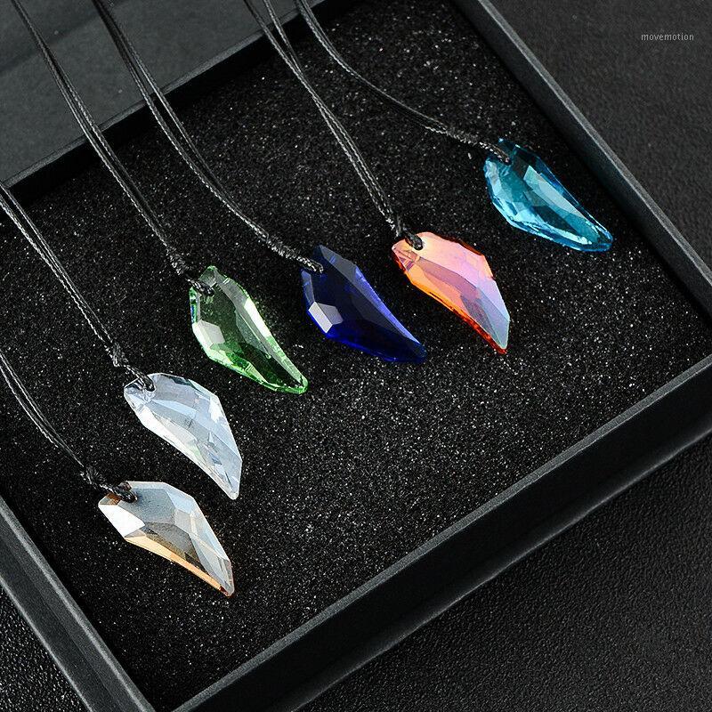 

Men's Wolf Tooth Necklace Crystal Natural Stone Pendant Women Jewelry Fashion1