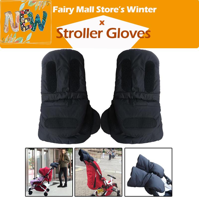 

Winter Pram Hand Muff Baby Carriage Pushchair Warm Fur Fleece Hand Cover Buggy Clutch on A Stroller Cart Muff Glove Accessories