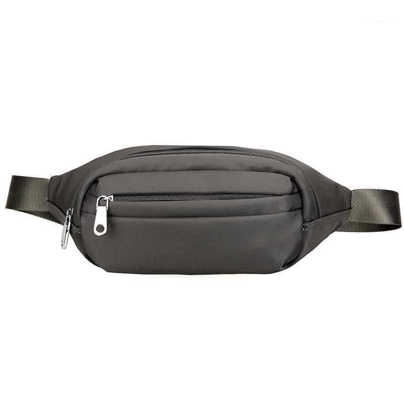 

Women Nylon Waist Bags Fanny Pack Belt Waist Packs Laser Chest Phone Pouch1, Black