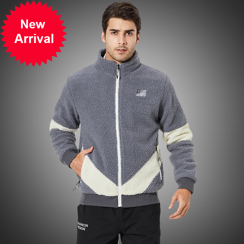 

Warm winter fleeing men' 2020 zipper man' thick fashion jacket of men hoodies man sweatpants lining with skin sportswear, Y10 white.