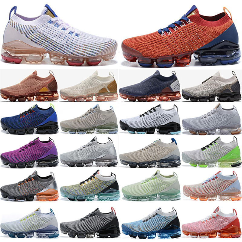 

2021 Top fly 3.0 mens running shoes noble red dark grey total orange south beach vivid purple knit men women ourdoor Sneakers, Color:38