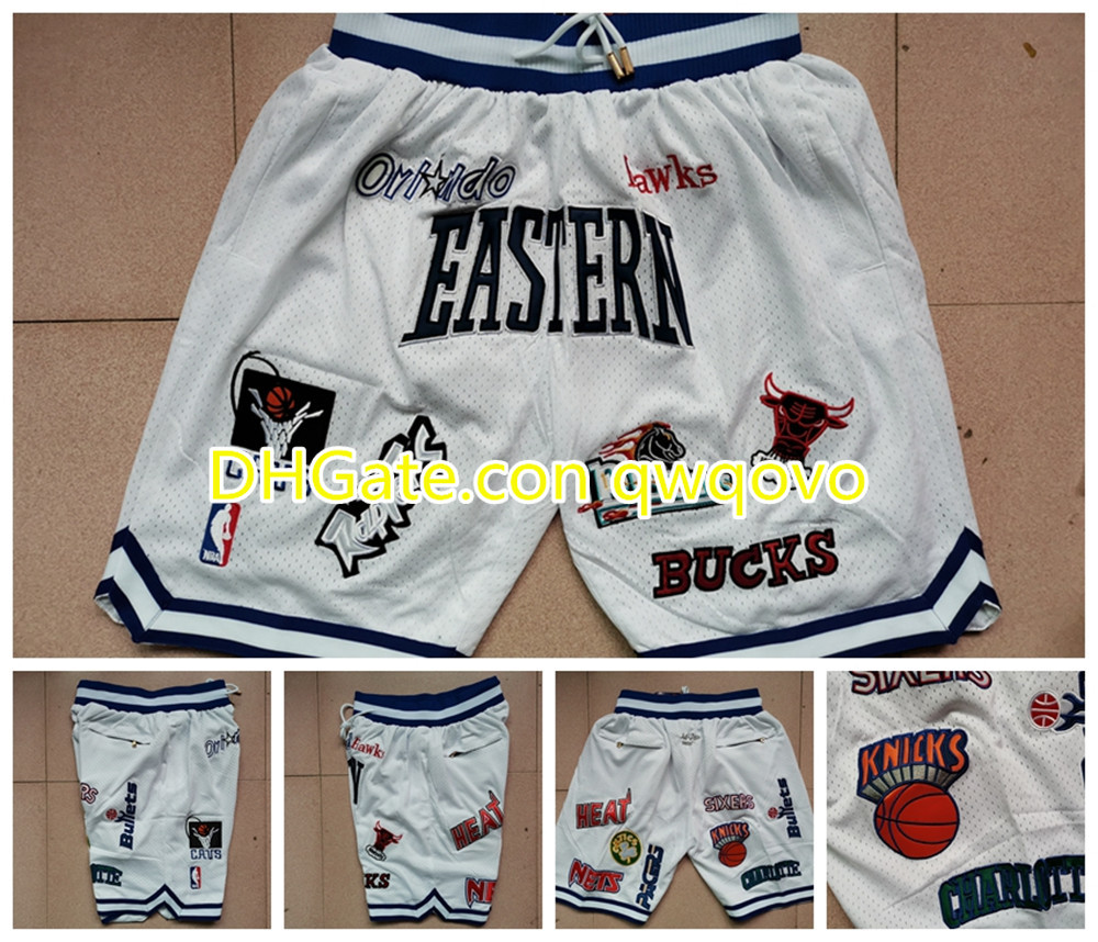 

NBA Pocket All-Star White Shorts Fully Embroidered, Black
