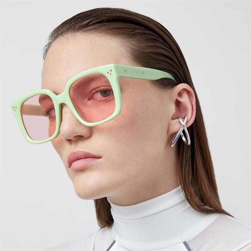

Newest 5 Colors Square Sunglasses Women Retro Brand Design Vintage Green Shades Sun Glasses for Female Eyewear UV400 Ladies1