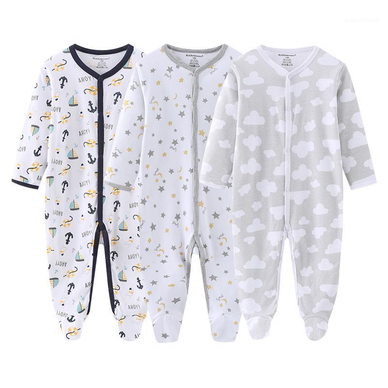

2020 Newborn Cotton 1/3PCS Romper Baby Boy Clothes Full Sleeve 0-12M Baby Girl Clothes Autumn Girls Clothing Ropa de1, Baby clothes1020
