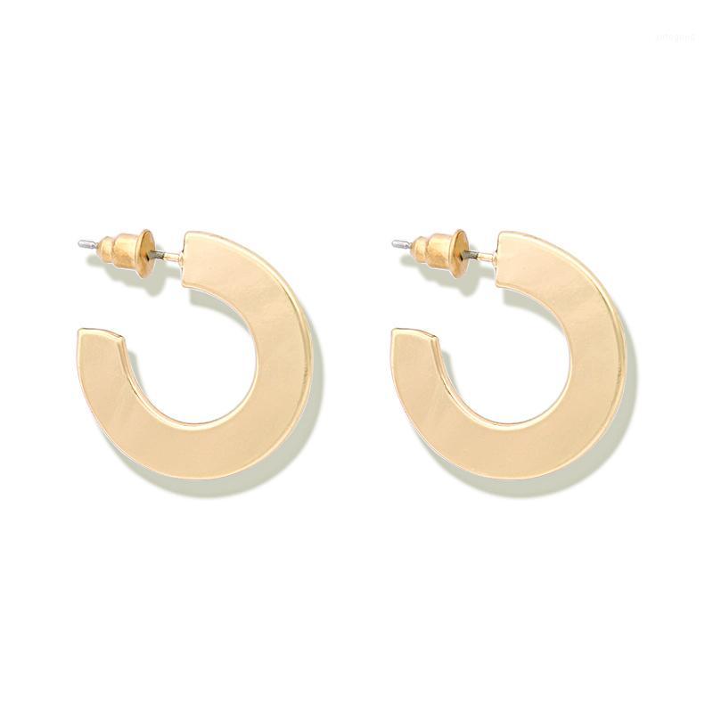 

Hoop & Huggie LWONG Gold Sliver Color Open Round Circle Earrings For Women Simple Fashion Chic Minimalist Geometric1