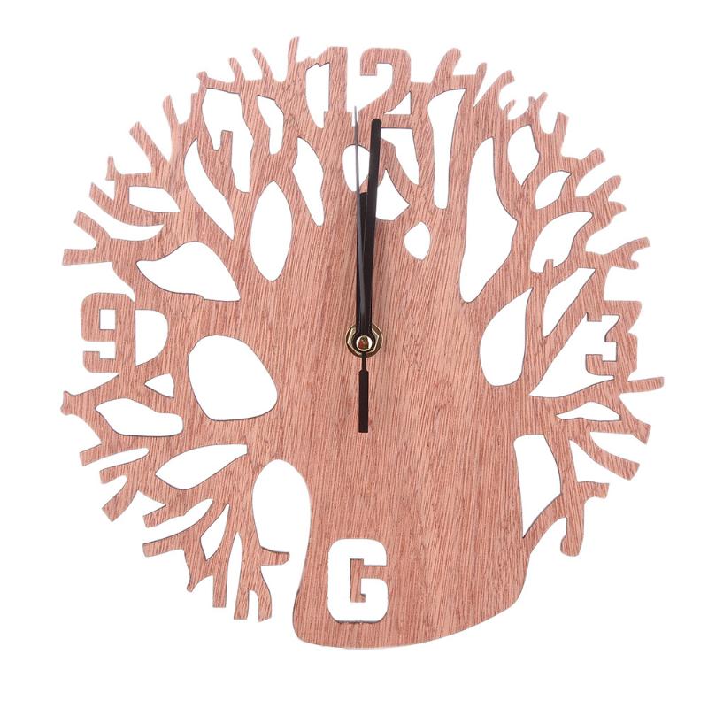 

Wooden Wall Clocks Tree Shape Silence Creative Clock for Living Room Wall Clock Decoration for Kitchen Room