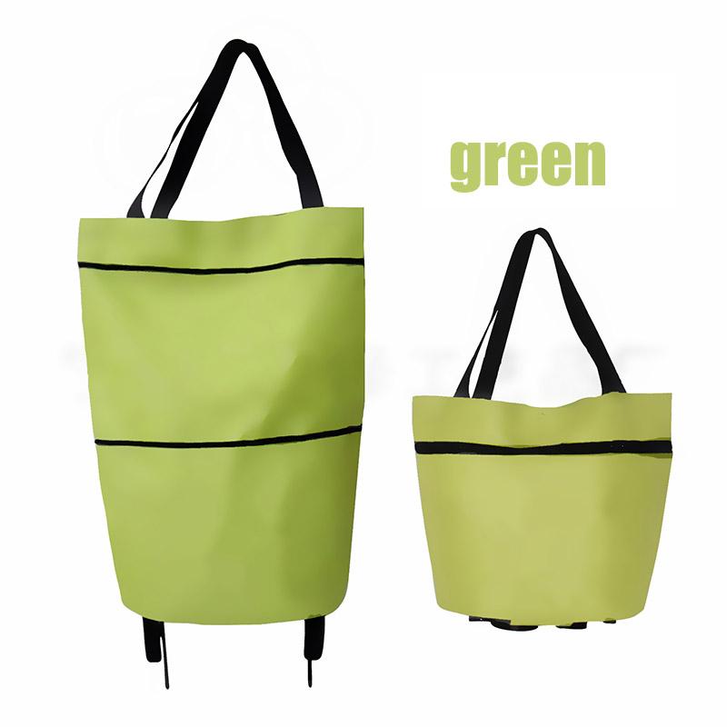 

Shopping Folding Tug Bag Portable Multi-function Large Capacity Oxford Tote Cart BJStore