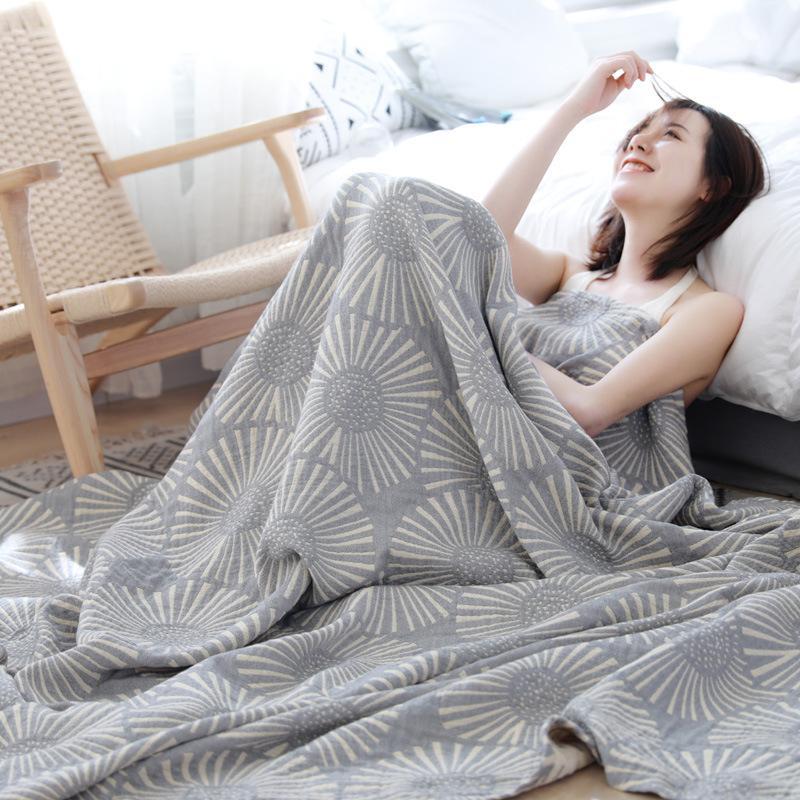 

Home Bedding Quilt Child Infant Student Dormitory Blanket Camping Picnic Rugs Newborn Swaddle Wraps1