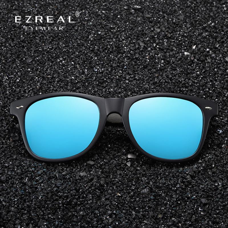 

EZREAL New Arrivals Black Wooden Polarized Sunglasses for Men Bamboo Sunglasses Red UV400 Lenses Fashion Driving Shades