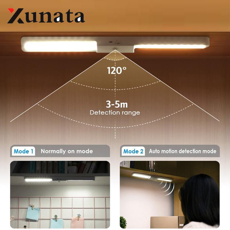 

20LED USB Rechargeable Motion Sensor LED Cabinet Light Kitchen Bedroom Wireless Closet Light Night Lamp