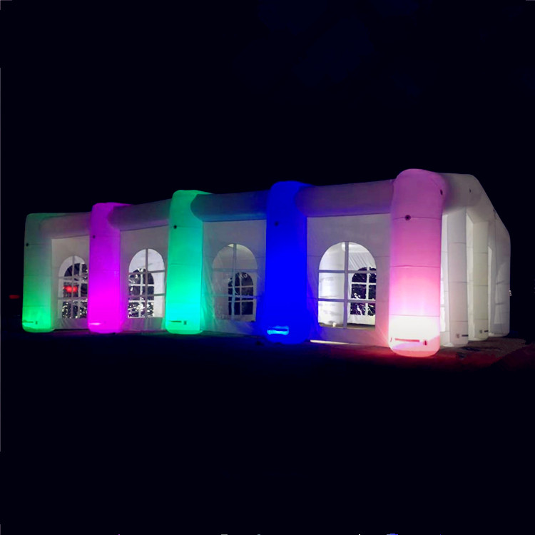 

With Video Inflatable Wedding Party Tent Inflatables Booth with LED changable colour For Outdoor Show Decoration