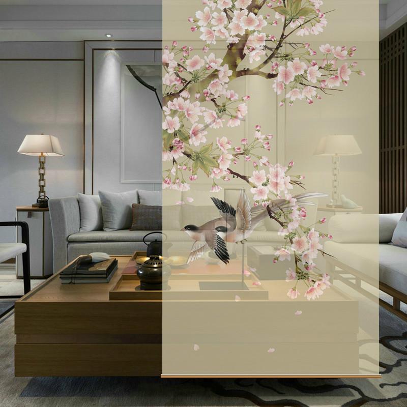

A Decoration Translucent Hanging Style Cloth Modern Chinese Style Painting Of Flowers And Birds In Traditional Chinese 1