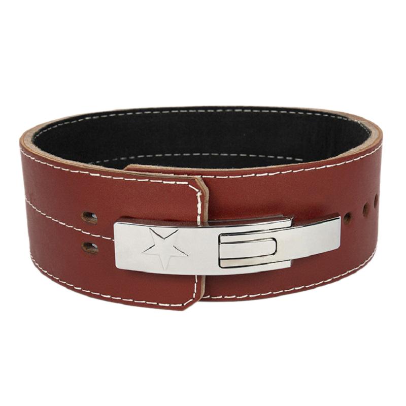 

Weightlifting Belt Bodybuilding Belt Barbell Weight Training Waist Back Support Fitness Powerlifting, Brown