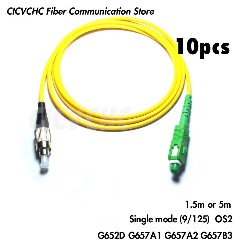 

10pcs FC/UPC-SC/APC-Fiber Patchcord-SM(9/125) G657B3, G657A2, G657A1, G652D-3.0mm Cable / Jumper