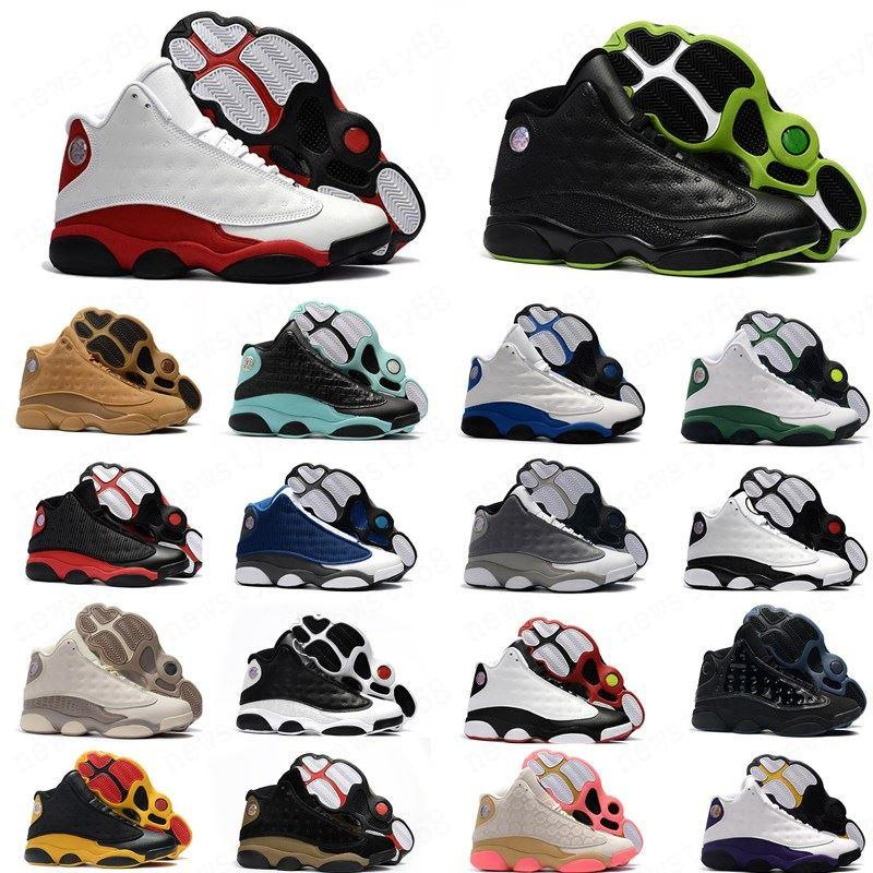 

2020 13 Flint Chicago Lucky Green Aurora Green Playground Men Basketball Shoes 13s Reverse He Got Game Melo DMP Sneakers With Box