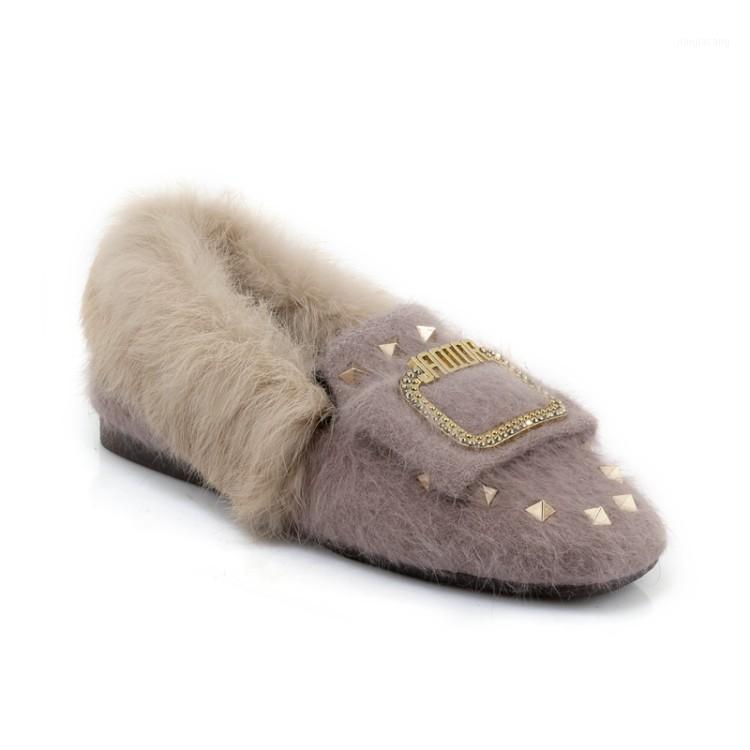 

The new 2020 spring maomao shoes to keep warm 30 to 44 size code and fleece single shoes 12301, Black