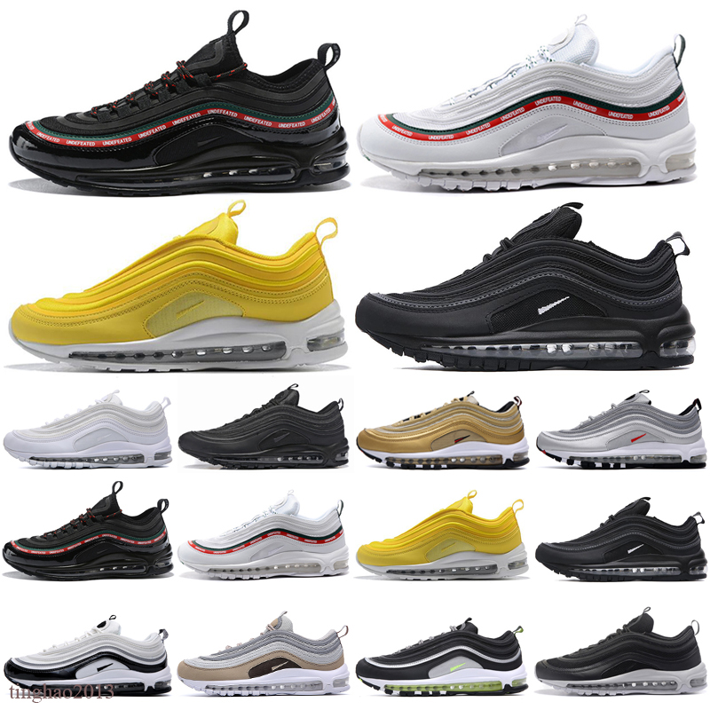 

2021 new top quality Running Shoes OG Gold Silver Bullet Triple White Black Mens womens Trainer Sports Sneakers Size 36-46, Color 11