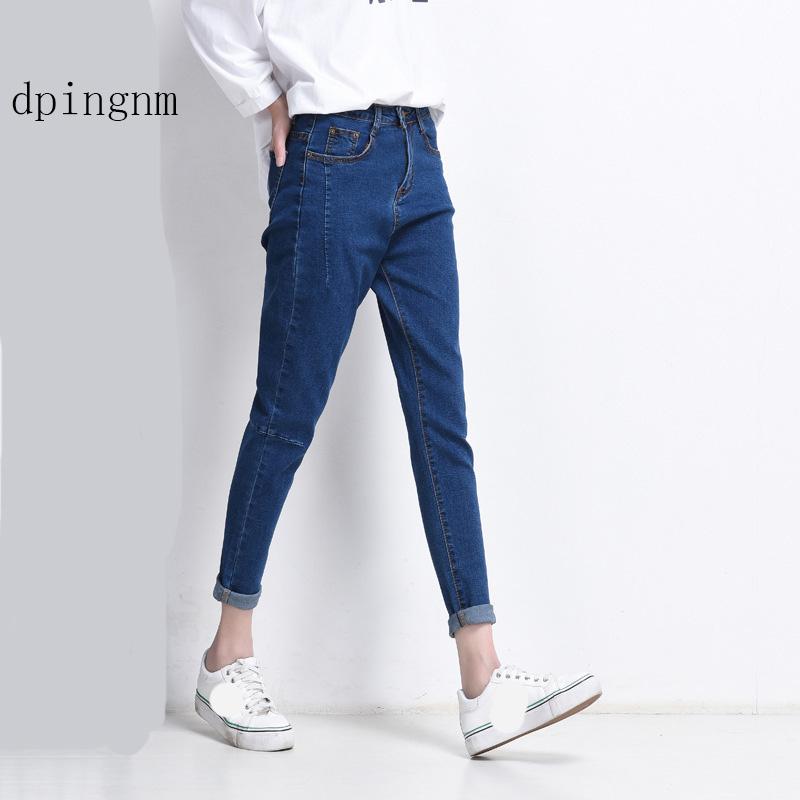 

2020 Vintage Black Boyfriend Jeans For Women High Waist Denim Jeans Vintage Slim Mom Pencil Woman Denim Pants