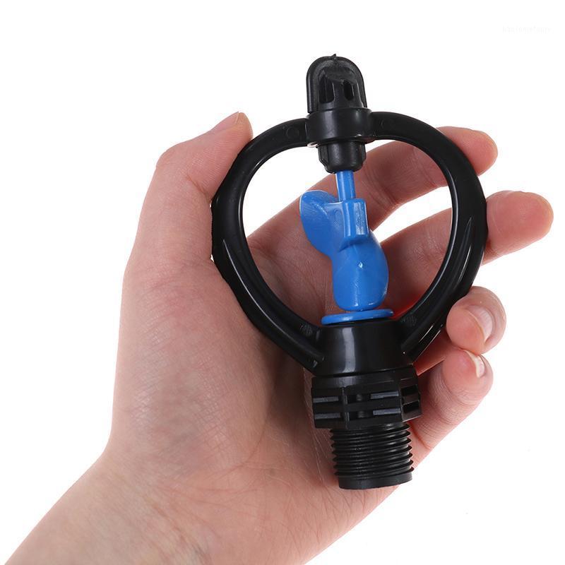 

1PCS 1/2" 3/4" Male Lawn Irrigation 360 Degree Automatic Rotary Nozzle Sprinkler Garden Lawn Watering Sprinkler1, Blue